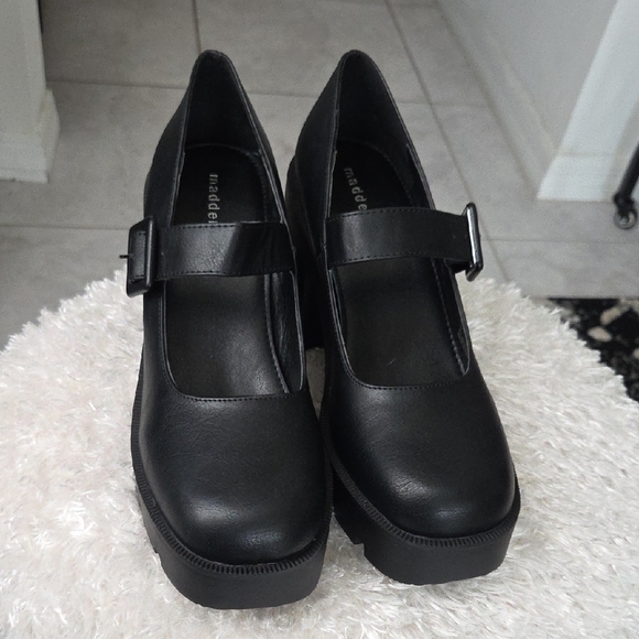 Madden Girl Shoes - Madden Girl Black Platform Mary Jane Pumps